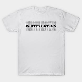 Whitty Hutton Repeated Text T-Shirt